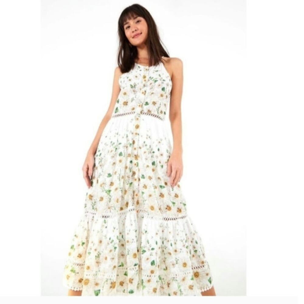 Farm Rio Margarete Midi Floral‎ Dress Size: S